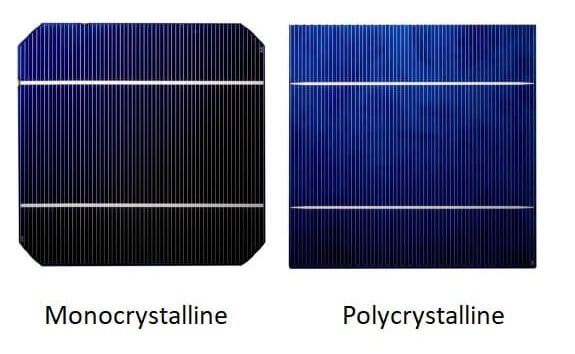 Monocrystalline and Polycrystalline solar panels