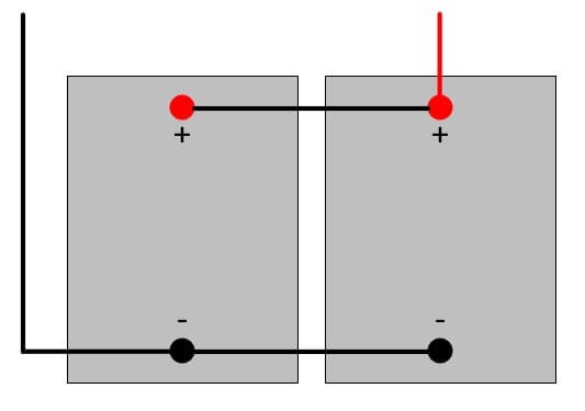 two batteries in parallel