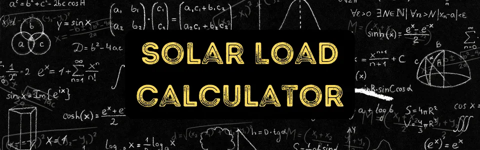 solar load analysis calculator