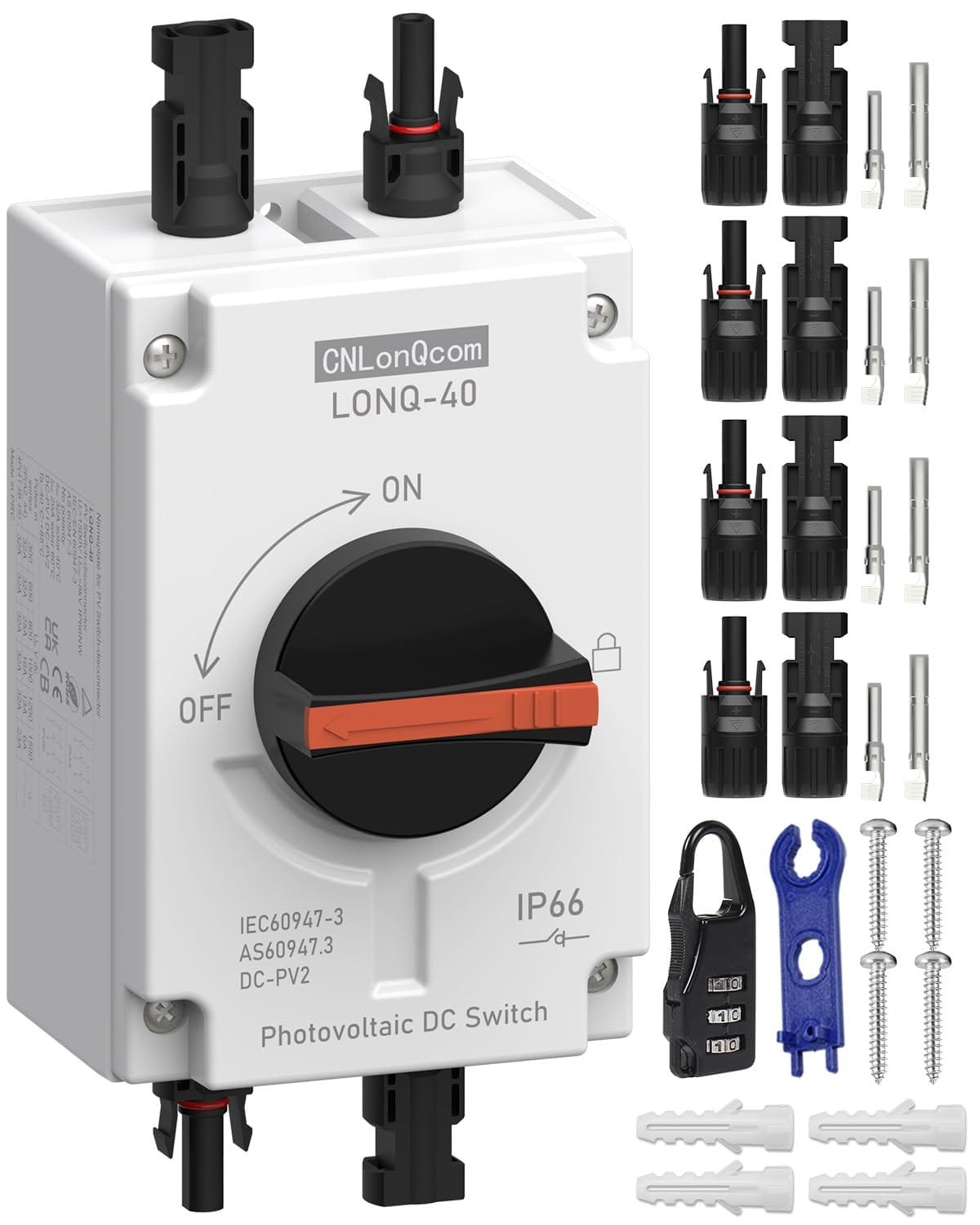 Solar PV disconnect switch
