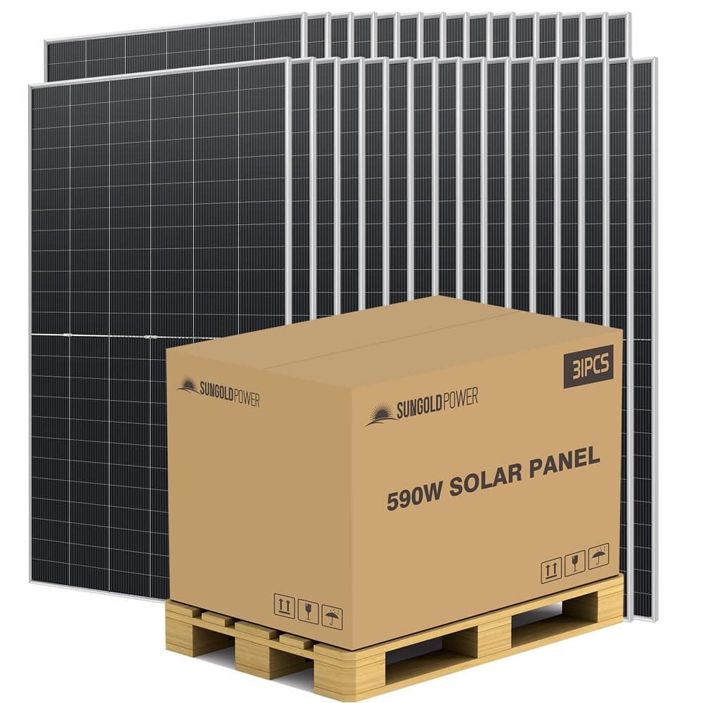 Sungoldpower 2x 590W solar panels